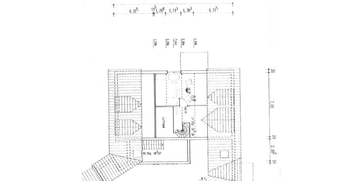 Grundriss Spitzboden